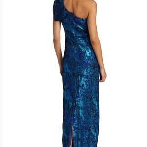Teri Jon by Richie Freeman One-Shoulder Bow Gown